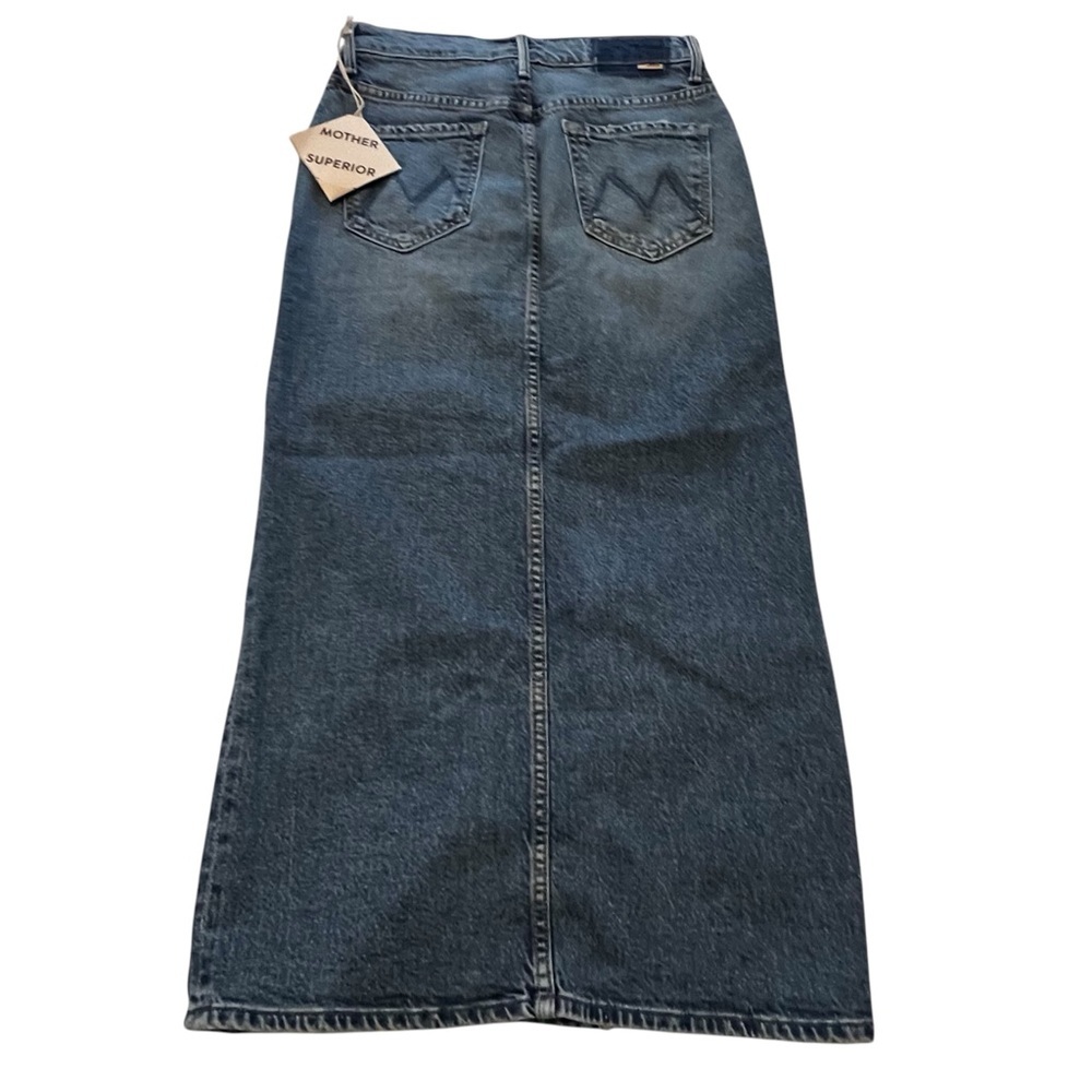 NWT Mother Superior The Split Second Skirt in Strike A Pose Midi Slit High Rise - Picture 10 of 15